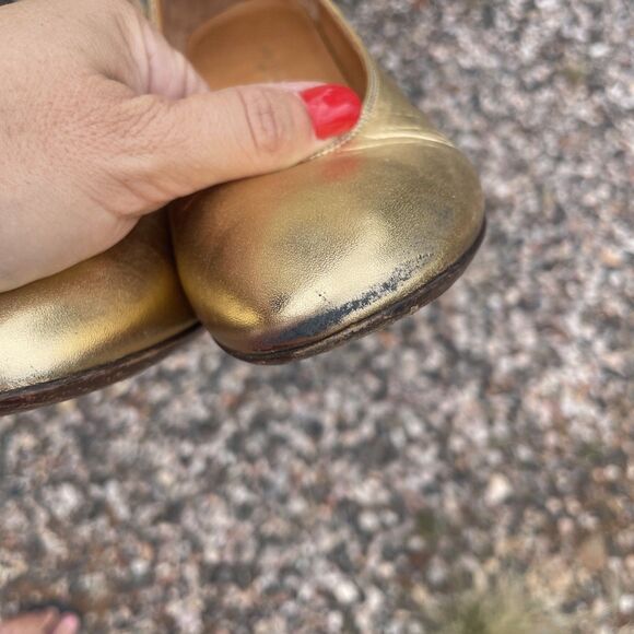 DRIES VAN NOTEN Italy 36 eu 5.5-6 us Gold Leather Heels Pumps Women's Shoes - Picture 10 of 11